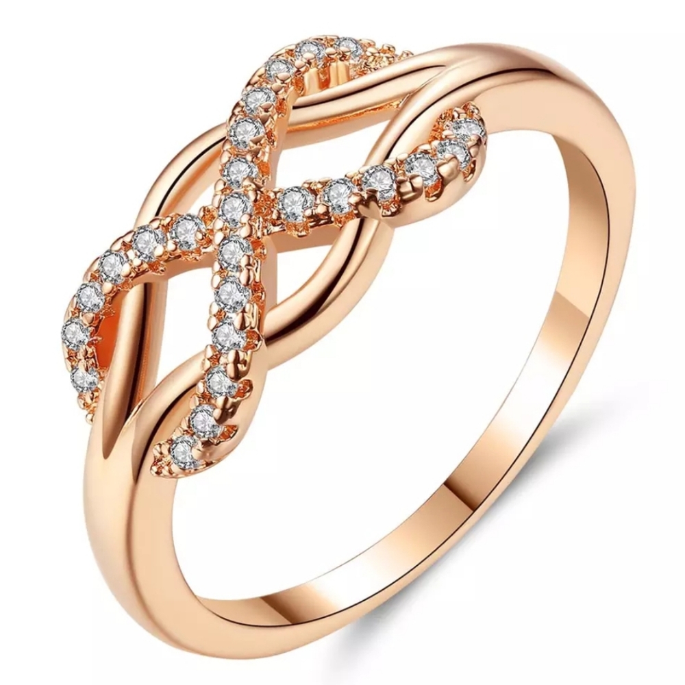 Ladies vintage rose gold wave ring!!! - Picture 2 of 8